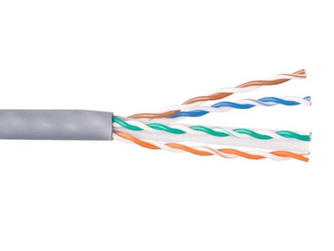 Кабель витая пара UTP, cat.6a 23AWG, 4 пары, LSZH, медный проводник, Eletec, внутренний, 20 метров