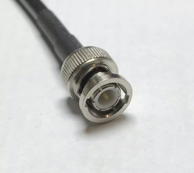 Разъем BNC-male под кабель 5D-FB, медная жила, 50 Ом, обжимной под пайку, 20 шт