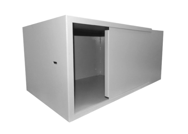 Антивандальный Шкаф 7U пенального типа, (Ш*Г*В 520*400*320мм) 19' направляющие, передняя дверь металл, замок, серый Netko