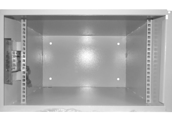 Антивандальный Шкаф 7U пенального типа, (Ш*Г*В 520*400*320мм) 19' направляющие, передняя дверь металл, замок, серый Netko