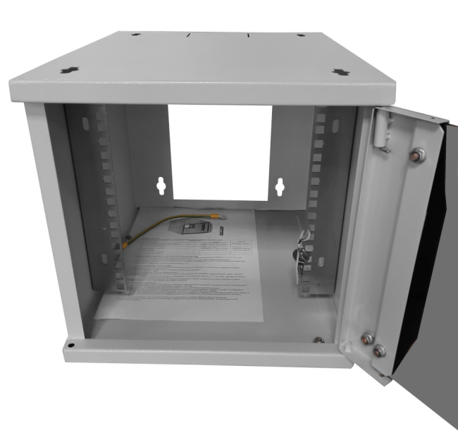 Шкаф настенный 10' 6U серия COMPACT (315х368х310), передняя дверь стекло, серый, Netko Шкаф настенный 10' 6U серия COMPACT (315х368х310), передняя дверь стекло, серый, Netko