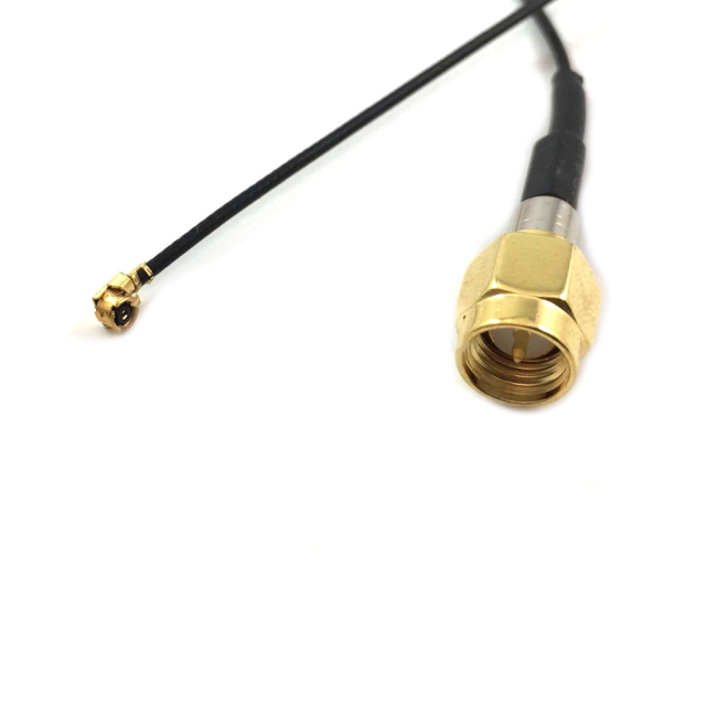 Пигтейл радиочастный (переходник) SMA-male - IPEX4 (MHF4), кабель RF1.13, 50 Ом, 15 см, 1 шт