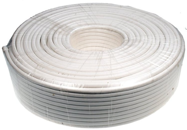 Кабель коаксиальный RG-59U, 75 Ом (медный проводник, оплетка 32 алюминиевые нити), Netko, 5 метров Кабель коаксиальный RG-59U, 75 Ом (медный проводник, оплетка 32 алюминиевые нити), Netko, 5 метров