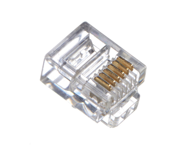 Коннектор для телефонного кабеля RJ-12 (6p6c), Netko, 20 шт.