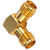 Переходник SMA-female - SMA-female угловой, 50 Ом, 1 шт