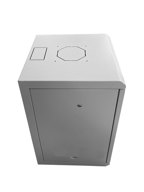 Шкаф настенный 10' 9U серия COMPACT (320х315х465), передняя дверь стекло, серый, Netko Шкаф настенный 10' 9U серия COMPACT (320х315х465), передняя дверь стекло, серый, Netko