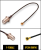 Комплект пигтейлов F-female - IPEX4 (MHF4), кабель RF0,81, 50 Ом, 15 см, 2 шт
