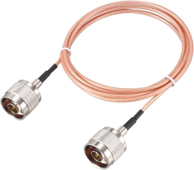 Комплект пигтейлов N-male - N-male, кабель RG316, 50 Ом, 20 см, 4 шт