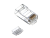 Коннектор RJ-45 (8p8c) cat.6, со вставкой, для одножильного и многожильного кабеля, Netko, 20 шт.