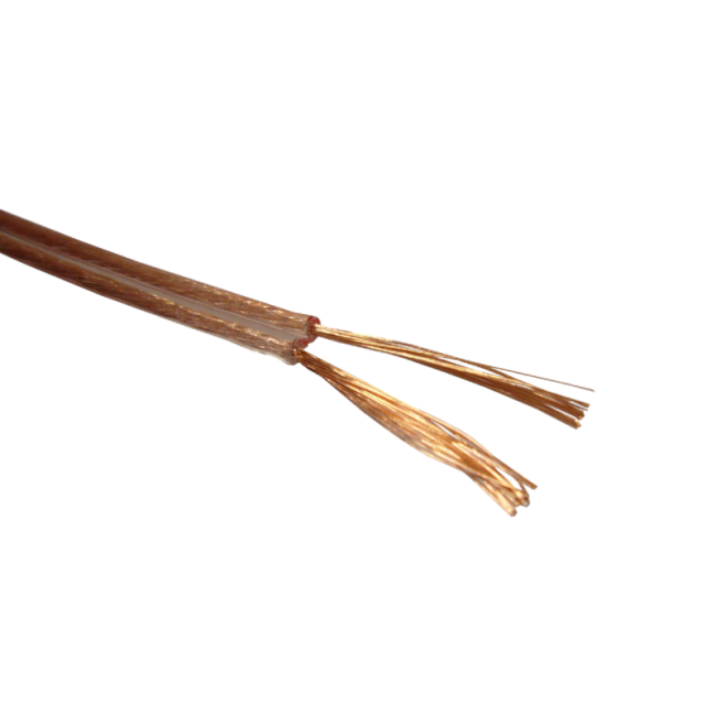 Кабель акустический 2x0.50мм2 (28x0.15мм), CCA, прозрачный, Technolink, 3 метра