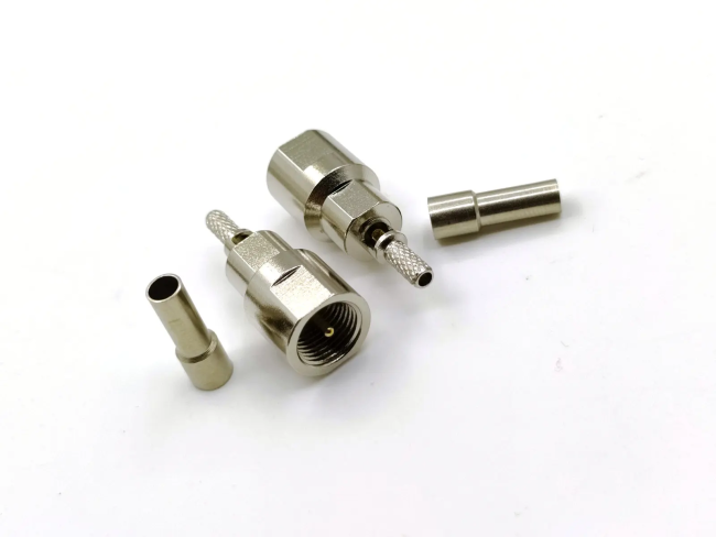 Разъем FME-male под кабель RG174, RG178, RG316, 50 Ом, обжимной под пайку, 20 шт.