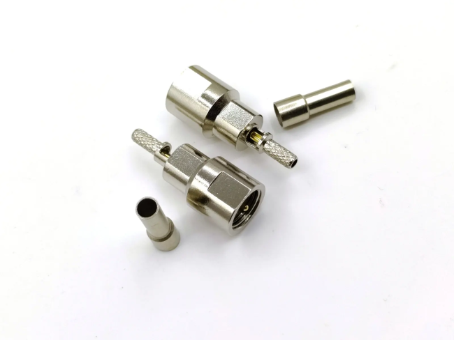 Разъем FME-male под кабель RG174, RG178, RG316, 50 Ом, обжимной под пайку, 20 шт.