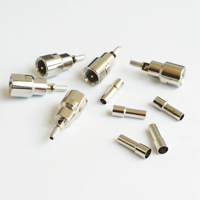 Разъем FME-male под кабель RG174, RG178, RG316, 50 Ом, обжимной под пайку, 20 шт.