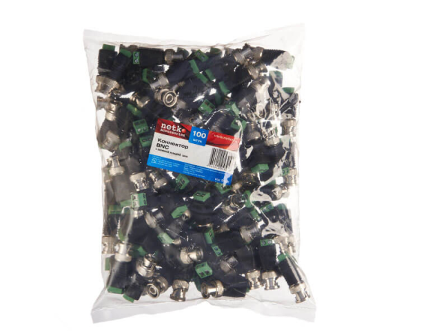 Разъем BNC-male под клеммную колодку, медный центральный проводник, корпус цинк, 10 шт Разъем BNC-male под клеммную колодку, медный центральный проводник, корпус цинк, 10 шт