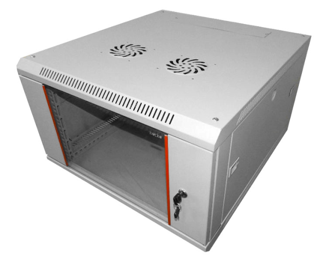 Шкаф настенный 19' 6U серия WM (600х650х370), передняя дверь стекло, разборный, серый Netko Шкаф настенный 19' 6U серия WM (600х650х370), передняя дверь стекло, разборный, серый Netko