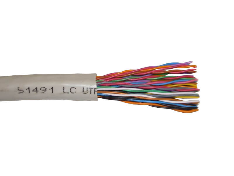 Кабели 25 awg. UTP кабель 25 пар. Витая пара u/UТР кат.5е 25х2х24а WG LSZH НГ(А) серый lc1-c5e25-121 /ТК. UTP 25x2 по четверкам цвета. 25 AWG