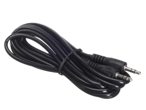 Удлиннитель 3.5-male - 3.5-male, литой, черный, Netko, 3 метра