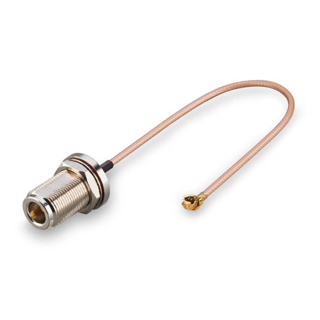 Пигтейл радиочастный (переходник) N-female - U.FL (IPEX), кабель RG178, 50 Ом, 15 см, 1 шт