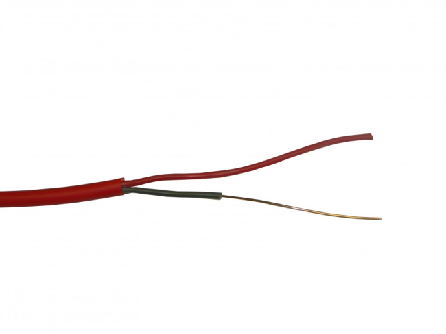 Кабель сигнальный, неэкранированный, КПСнг(А)-FRHF, 1x2x0.5мм2 (0.8мм), красный, Netko, 200 метров