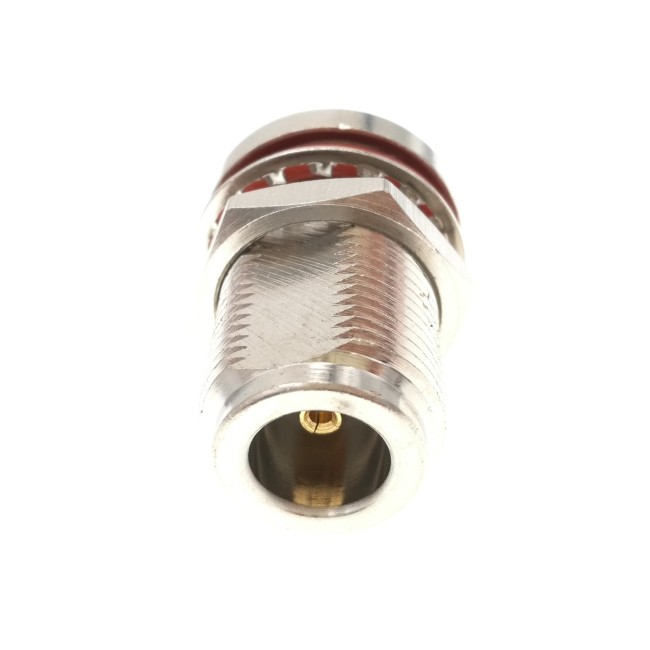 Разъем N-female с большой гайкой, под полужесткий кабель RG402 (0.141''), под пайку, 100 шт.