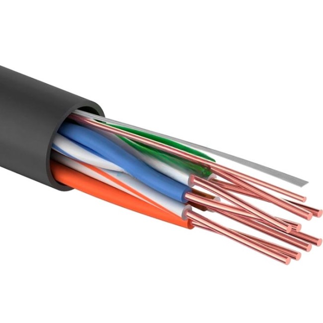 Кабель витая пара UTP, cat.5e 24AWG, 4 пары, CCA, Eletec, уличный, 5 метров