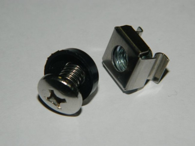 Крепежный набор, крестовой, размер M6 на 12 с прокладкой, 100 шт.