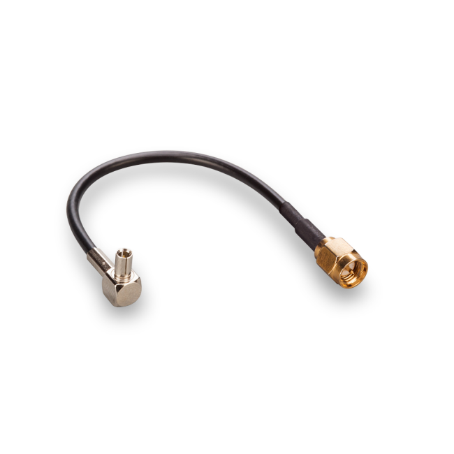 Пигтейл радиочастный (переходник) SMA-male - TS9, кабель RG174, 50 Ом, 25 см, 2 шт