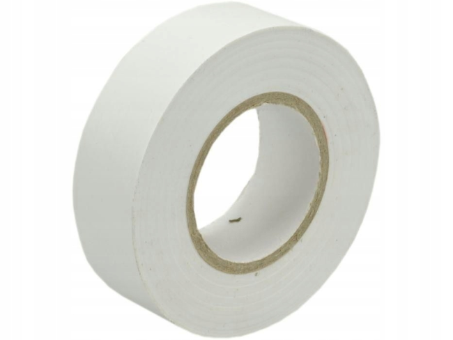 Изолента (лента изоляционная) 19мм х 20м, белая, Netko, блистер из 10 шт