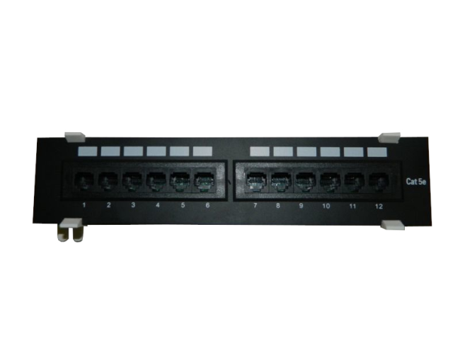 Патч-панель настенная MINI, UTP, 10", 12 портов RJ45, cat.5е, 1U, Dual Type Патч-панель настенная MINI, UTP, 10", 12 портов RJ45, cat.5е, 1U, Dual Type
