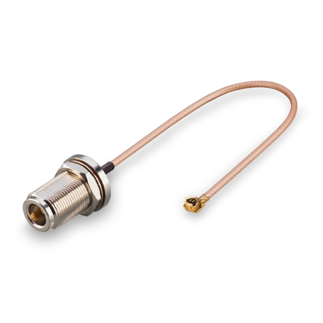 Комплект пигтейлов N-female - U.FL (IPEX), кабель RG178, 50 Ом, 15 см, 6 шт