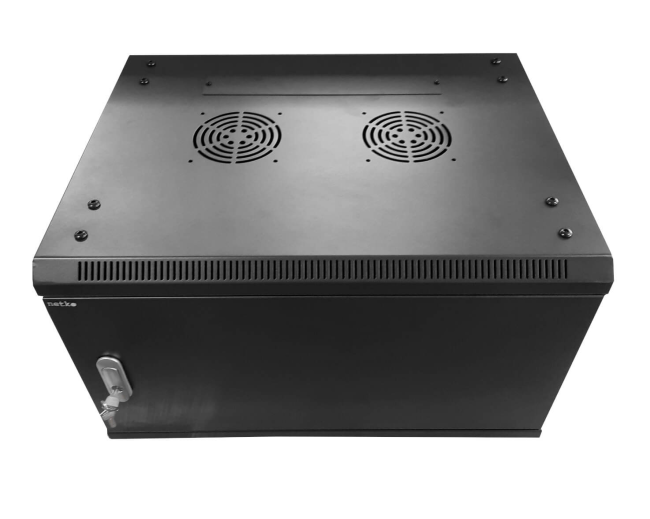 Шкаф настенный 19' 6U серия WMA (Wall Maestro) (600х450х370), разборный, передняя металлическая дверь, черный Netko Шкаф настенный 19' 6U серия WMA (Wall Maestro) (600х450х370), разборный, передняя металлическая дверь, черный Netko