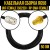Кабельная сборка RG-58 (UHF-female (SO239) - RP-SMA-female), 3 метра