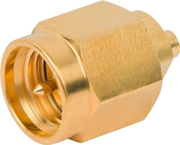 Разъем SMA-male под полужесткий кабель RG405 (0.086''), обжимной под пайку, 50 шт.