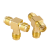 Переходник тройник SMA-female - SMA-female - SMA-female (SMA-KKK), 50 Ом, 2 шт