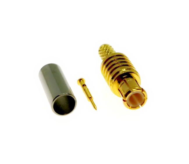 Разъем MCX-male под кабель RG174, RG178, RG316, 50 Ом, прямой, обжимной под пайку, 2 шт.