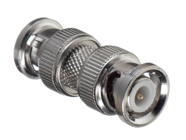 Переходник BNC-male - BNC-male, медный, покрытие цинк, Netko, 50 шт