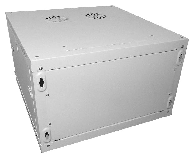 Шкаф настенный 19' 9U серия WM (600х650х500), передняя дверь стекло, разборный, серый Netko Шкаф настенный 19' 9U серия WM (600х650х500), передняя дверь стекло, разборный, серый Netko