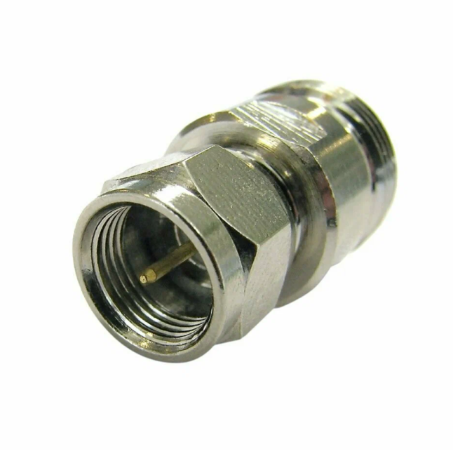 Переходник N-female - F-male, прямой, 50 Ом, 4 шт