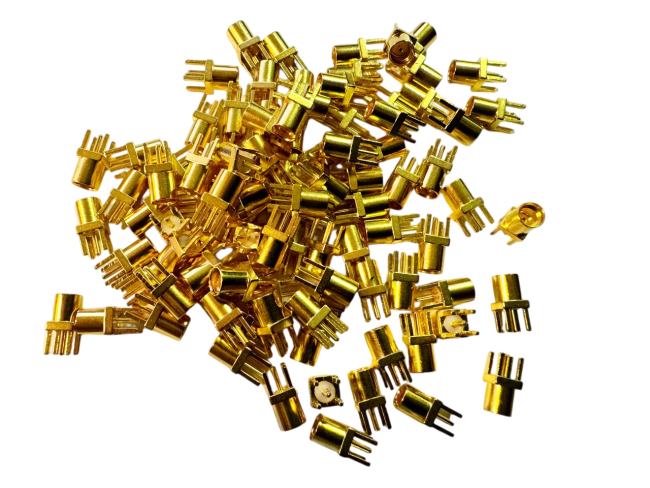 Разъем MMCX-male, прямой, на плату под пайку, 20 шт. Разъем MMCX-male, прямой, на плату под пайку, 20 шт.