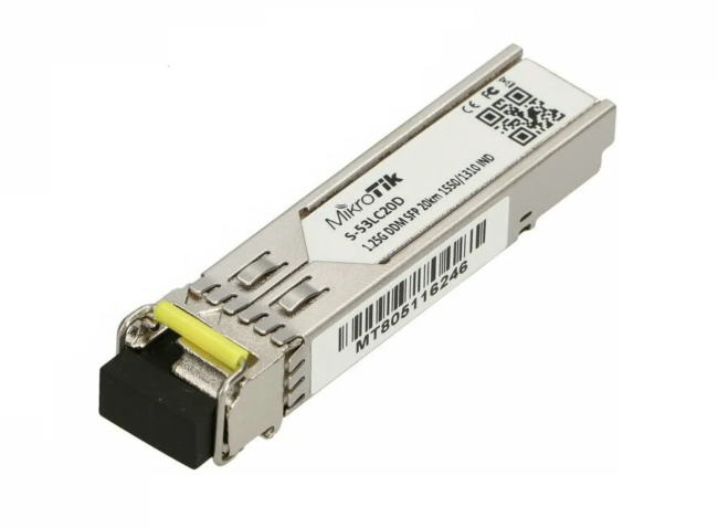 Mikrotik S-53LC20D ответная часть SFP-модуля (1шт.)