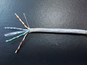 Кабель витая пара UTP, cat.6 AWG23, 4 пары, омедненный, внутренний, 5 метров