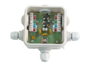 Грозозащита Info-Sys РГ4GPoE в монтажной коробке IP54 1000 Мбит/сек