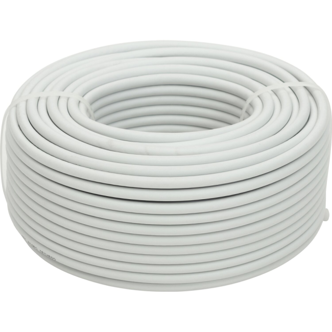 Кабель коаксиальный SAT-703, 75 Ом (медный проводник, оплетка 48 нитей CCA), белый, Netko, 5 метров Кабель коаксиальный SAT-703, 75 Ом (медный проводник, оплетка 48 нитей CCA), белый, Netko, 5 метров