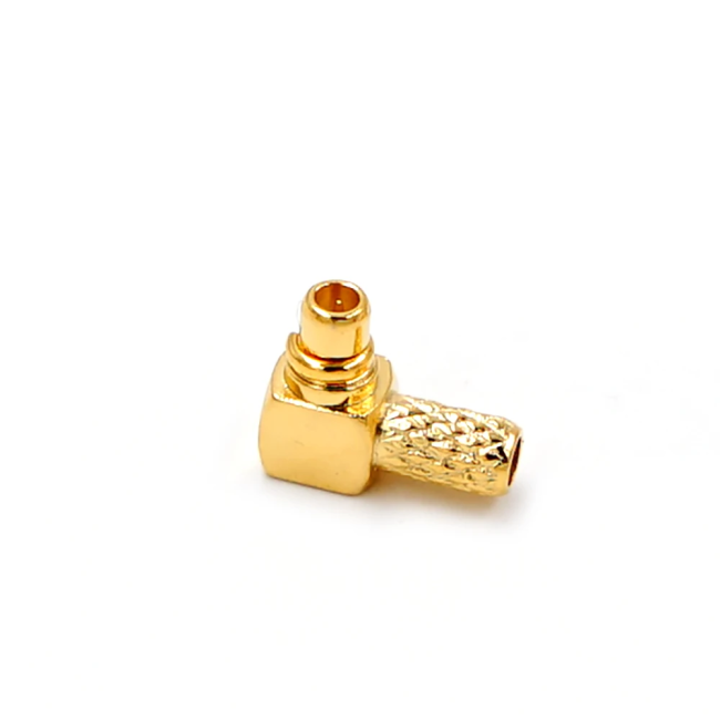 Разъем MMCX-male под кабель RG174, RG178, RG316, 50 Ом, угловой, обжимной под пайку, 1 шт. Разъем MMCX-male под кабель RG174, RG178, RG316, 50 Ом, угловой, обжимной под пайку, 1 шт.