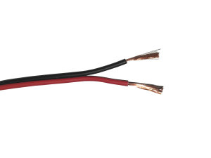 Кабель акустический 2x0.75мм2 (42x0.15мм), CCA, пластиковая катушка, черно-красный, Netko, 3 метра