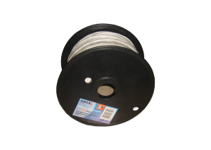 Кабель сигнальный, экранированный 6x0.22мм2 (7x0.2мм), пластиковая катушка, белый, Netko, 50 метров