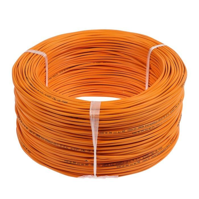 Кабель сигнальный, неэкранированный, КПСнг(А)-FRLS, 1x2x0.2мм2 (0.51мм), оранжевый, ТЕХНОКАБЕЛЬ, 200 метров