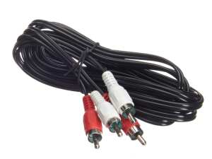 Шнур аудио-видео 2RCA-2RCA, литой, Netko, 3 метра