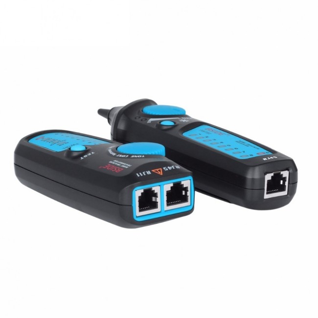 Трассоискатель кабельный BSIDE FWT81, искатель проводки, телефонных и компьютерных кабелей, с разъемами RJ11 и RJ45 Трассоискатель кабельный BSIDE FWT81, искатель проводки, телефонных и компьютерных кабелей, с разъемами RJ11 и RJ45