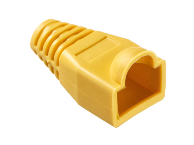 Изолирующий колпачок для патч-кордов из витой пары RJ-45 и RG-11, жёлтый, D-6 мм, 50 шт. Netko Изолирующий колпачок для патч-кордов из витой пары RJ-45 и RG-11, жёлтый, D-6 мм, 50 шт. Netko